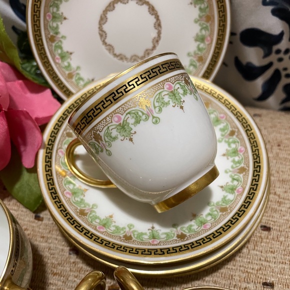 Limoges Other - ☕️ Set of Four Vintage JPL Jean Pouyat Demitasse Teacups And Saucers